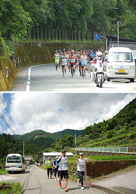 高知・本山 汗見川清流マラソン